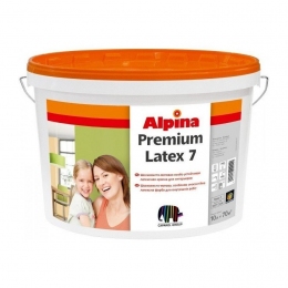 Аlpina Premiumlatex 7 B3 2,35 л (Краска интерьерная моющаяся шов-мат) (прозора) (831323/914486)